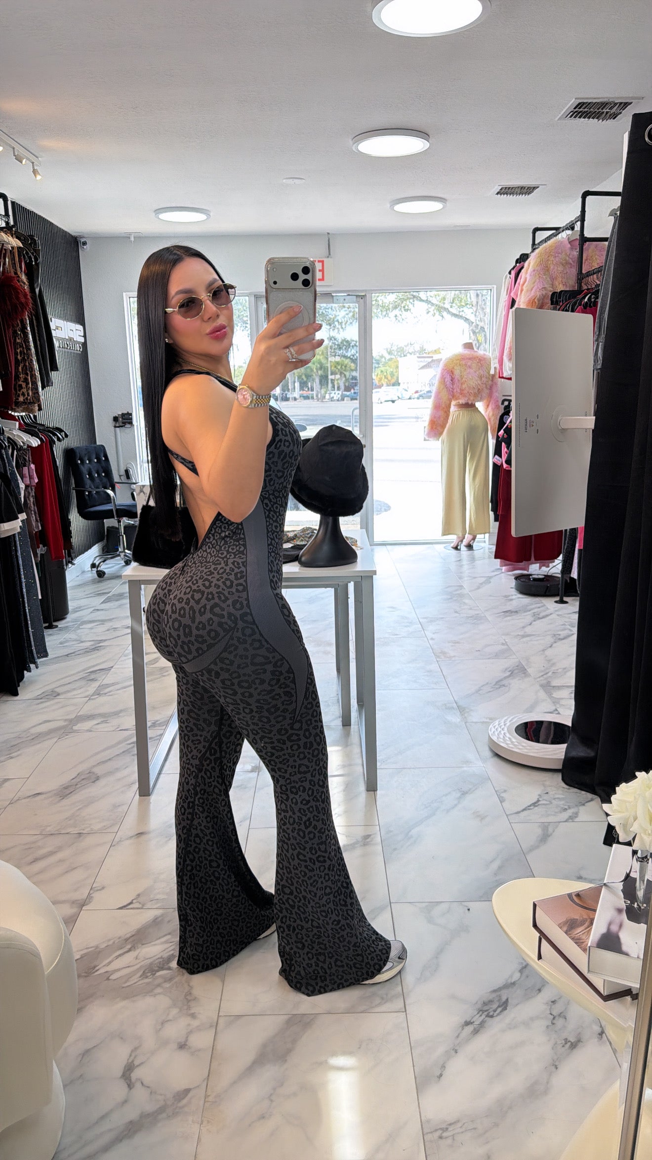 Leopard black jumpsuit