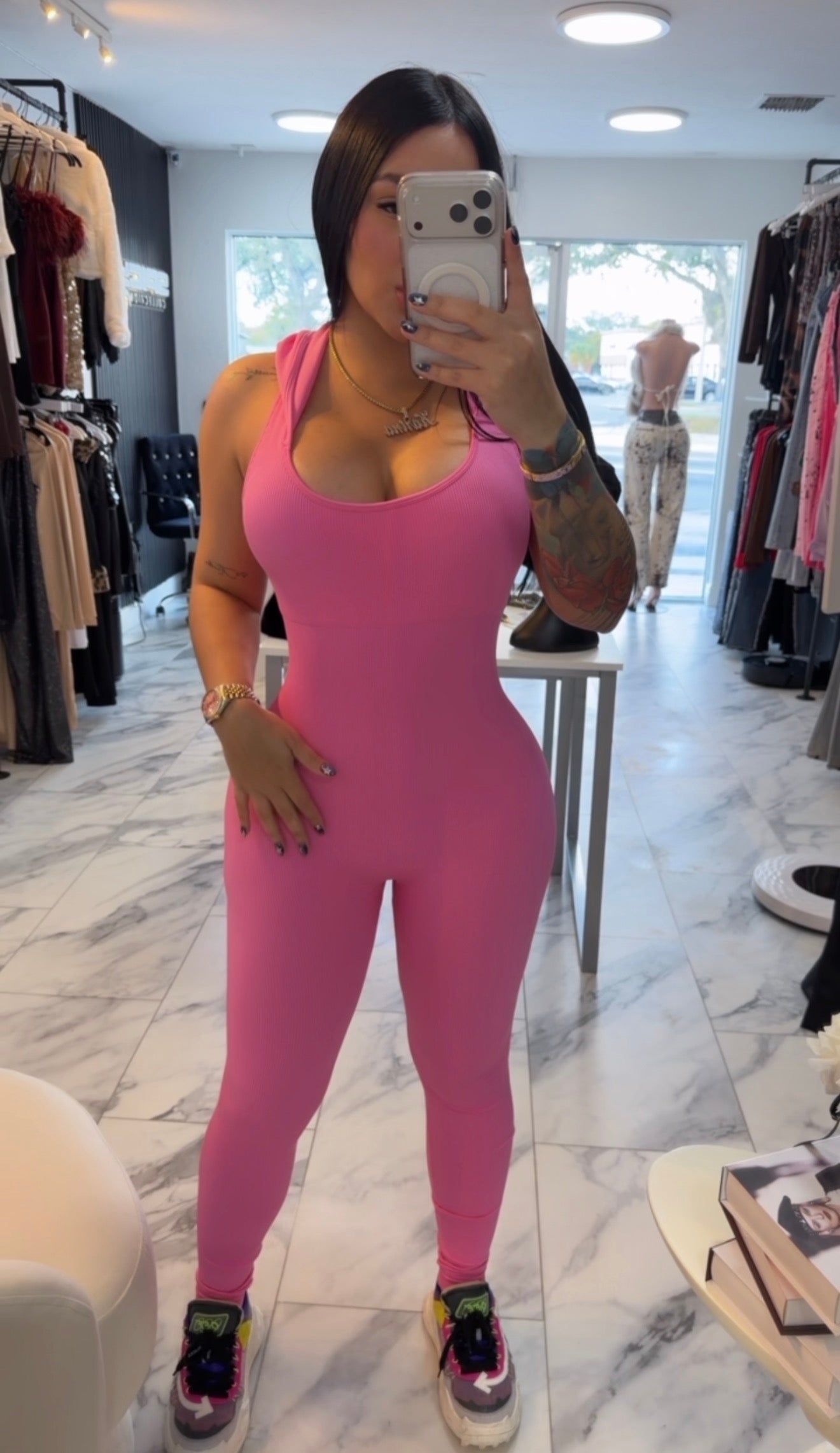 Light pink jumpsuit